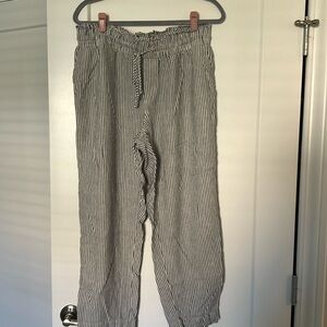 Striped Linen Pants, a new day, Size Large